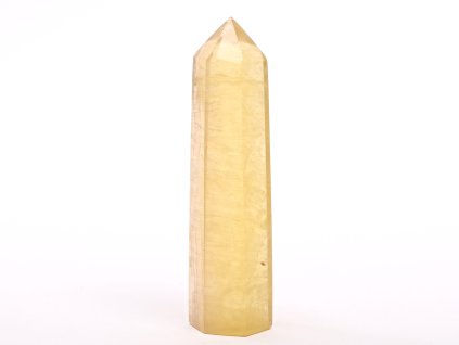 Obelisk fluoryt żółty szpic 94 g - 9,1 cm #C441