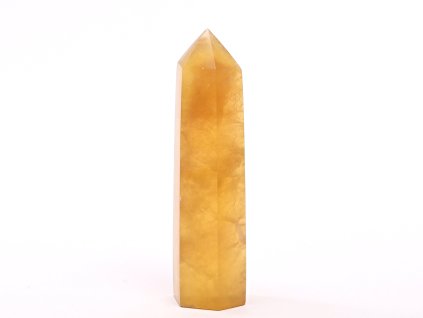 Obelisk fluoryt żółty szpic 97 g - 8,8 cm #C443