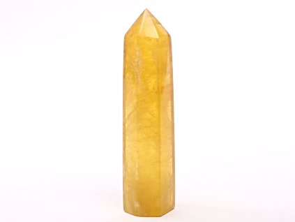 Obelisk fluoryt żółty szpic 100 g - 9,6 cm #C444