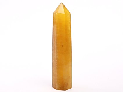 Obelisk Fluorit žlutý špice 98 g - 10,3 cm #C460