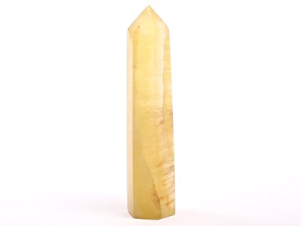 Obelisk fluoryt żółty szpic 79 g - 9,4 cm #C467