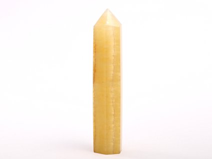 Obelisk fluoryt żółty szpic 88 g - 10 cm #C468