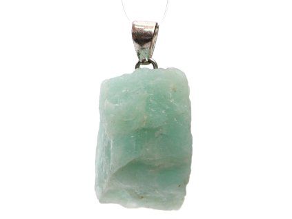 Amazonite raw stone pendant #173
