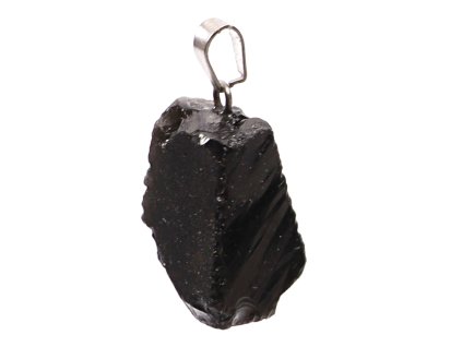 Přívěsek z kamene Obsidián surový kámen #186