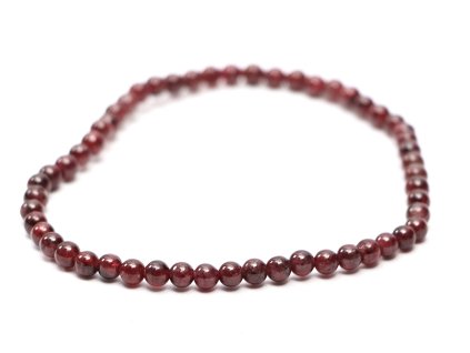 Bransoletka Granat - kulki 3 mm #870 - z naturalnych kamieni