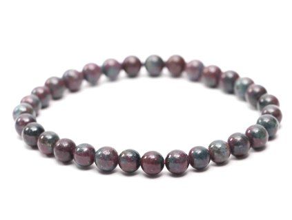 Bracelet Ruby – 6 mm beads #883 from natural stones