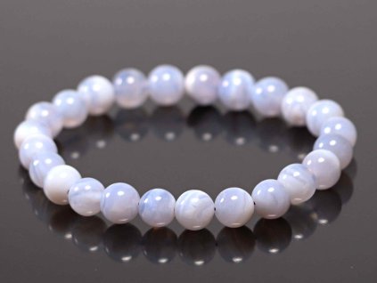 Náramek Chalcedon - 8 mm kuličky #900 - z přírodních kamenů