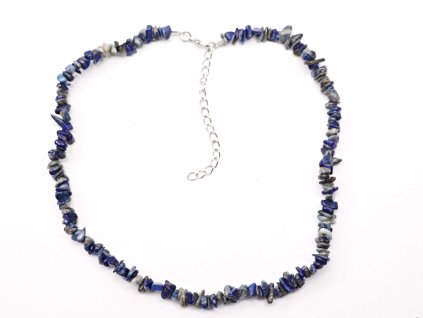 Náhrdelník Lapis Lazuli tromlovaný #133 - z přírodních kamenů