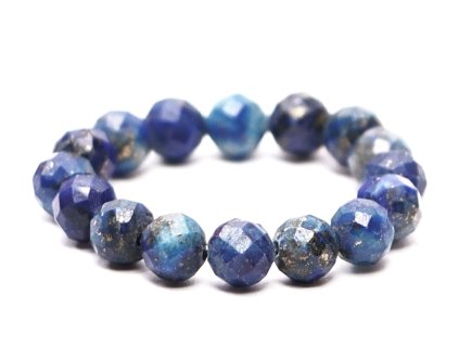 Prsten Lapis Lazuli - 4 mm fazetované kuličky #81 - z přírodních kamenů