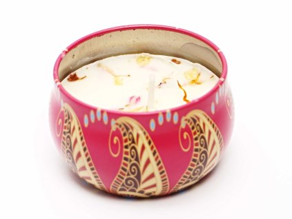 Świeca sojowa w metalowym pojemniku o zapachu figi #SV109