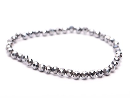 Bransoletka Terahertz - fasetowana - kulki 4 mm #943