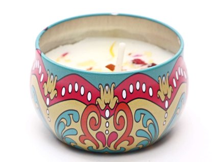 Świeca sojowa zapachowa w metalowym pojemniku o zapachu Peppermint #SV126