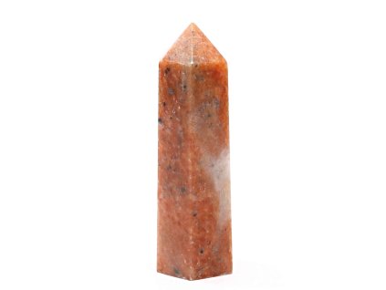 Obelisk Sluneční kámen špice 121 g - 9 cm #D228