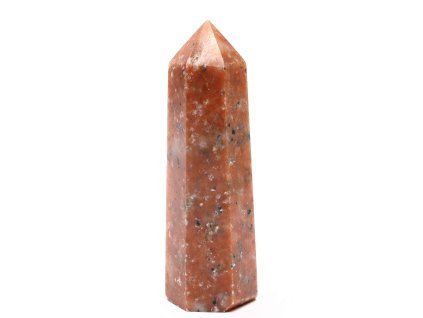 Obelisk Sluneční kámen špice 133 g - 9,8 cm #D236