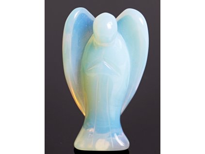 Anioł Opalit 40x30 mm - Anioł z kamienia #ZB148