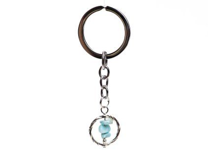 Larimar stone keyring #ZB154 keyring