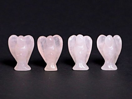 Anděl Růženín 25x20 mm z přírodního kamene #ZB157