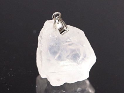 Wisiorek Kryształ 25x20 mm przezroczysty #ZB212 naturalny kamień