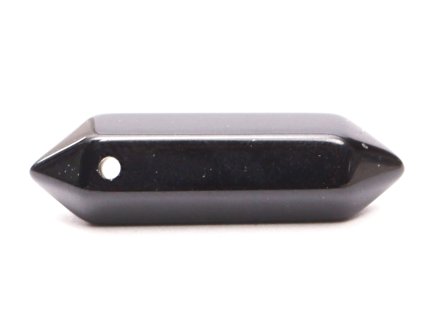Přívěsek Obsidián oboustranný hrot 3 cm s dírkou #ZB220
