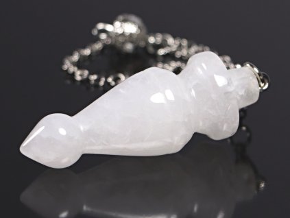 Kyvadlo Křišťál s řetízkem délka 24 cm #ZB254