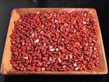 Tromlované kamínky Jaspis Červený S - kameny o velikosti 15 - 25 mm - 1kg - Brazílie
