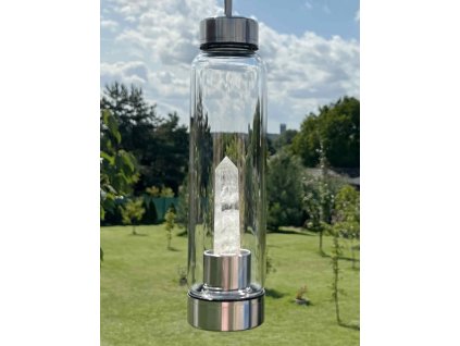 Láhev s krystalem křišťálu – 550 ml - skleněná #725