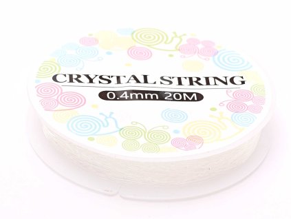 Elastomer 0,4 mm – 20 m #ZB410 pružný návlekový materiál pro výrobu šperků