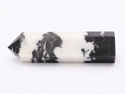 Obelisk Jaspis zebra 88 g špice - 8,6 cm #D385