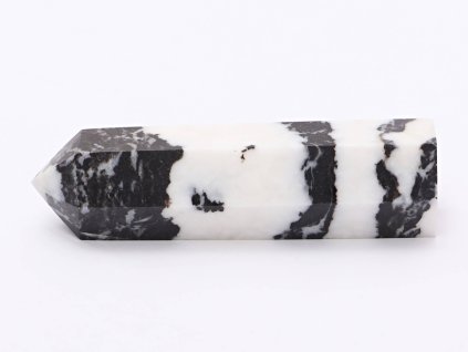 Obelisk Jaspis zebra 119 g špice - 9,5 cm #D386