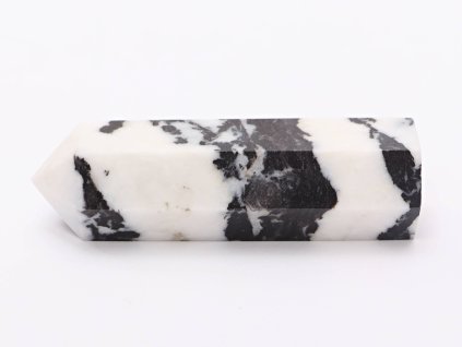 Obelisk Jaspis zebra 118 g špice - 8,8 cm #D389