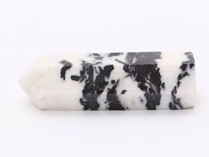 Obelisk Jaspis zebra 114 g špice - 8,5 cm #D390