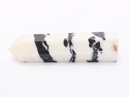 Obelisk Jaspis zebra 103 g špice - 9,5 cm #D392
