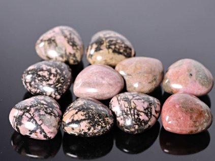 Srdce Rodonit 25x25 mm - Rodonitové srdce #ZM80