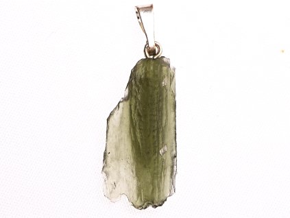 Přívěsek Vltavín 1.3 g 22 x 10 mm šlupna chirurgická ocel #V98