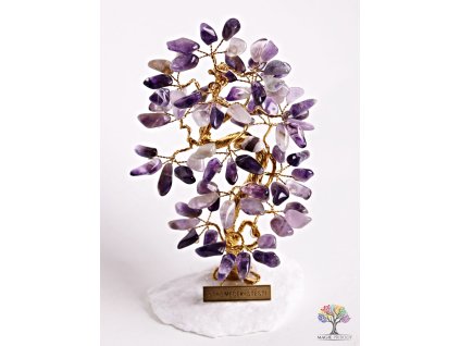 Ametystowy drzewko szczęścia 16 cm - B1 - #79
