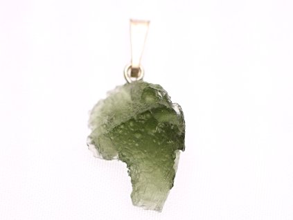 Přívěsek Vltavín 1.5 g 18 x 13 mm šlupna chirurgická ocel #V103