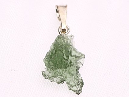 Přívěsek Vltavín 0.6 g 13 x 10 mm šlupna chirurgická ocel #V107