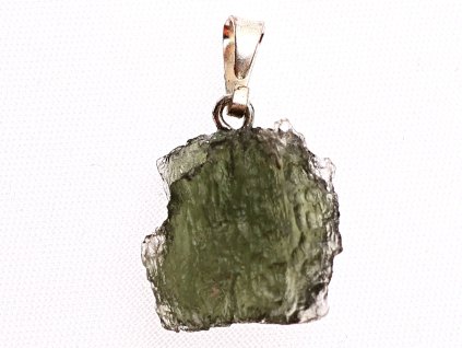 Přívěsek Vltavín 1.4 g 13 x 13 mm šlupna chirurgická ocel #V122