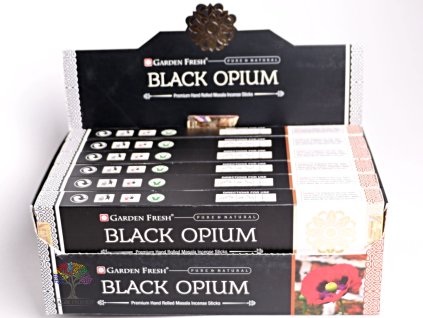Vonné tyčinky Garden Fresh Premium Black Opium - vůně Opia a Máku - 12 ks - #27