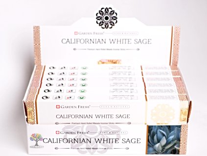 Vonné tyčinky Garden Fresh Premium Californian White Sage - vůně bílé šalvěje - 12 ks - #29