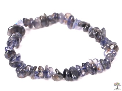 Bransoletka z naturalnym iolitem #136