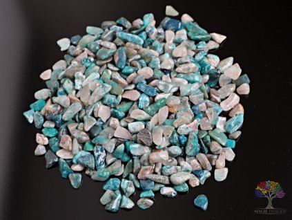 Tromlované kamínky Shattuckit S - kameny o velikosti 15 - 25 mm - 1kg - Kongo