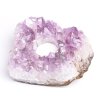 Ametystowa druza świecznik - 1,140 kg - świecznik na świeczkę naturalny #16