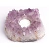 Ametyst drúza świecznik - 0,980 kg - świecznik na świeczkę naturalny #26