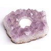 Ametyst drúza świecznik - 0,980 kg - świecznik na świeczkę naturalny #26