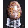 Yoni stone egg Jasper breccia #121 + stand