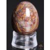 Yoni stone egg Jasper breccia #121 + stand