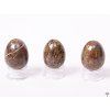 Yoni stone egg Jasper breccia #121 + stand