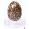 Yoni stone egg Jasper breccia #121 + stand