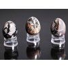 Yoni stone egg Silver Jasper #108 + stand